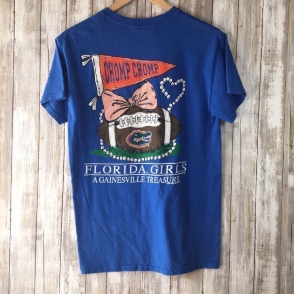 Florida Gators Women’s Small Blue Graphic Tee NCAA College Football Shirt - Picture 2 of 5